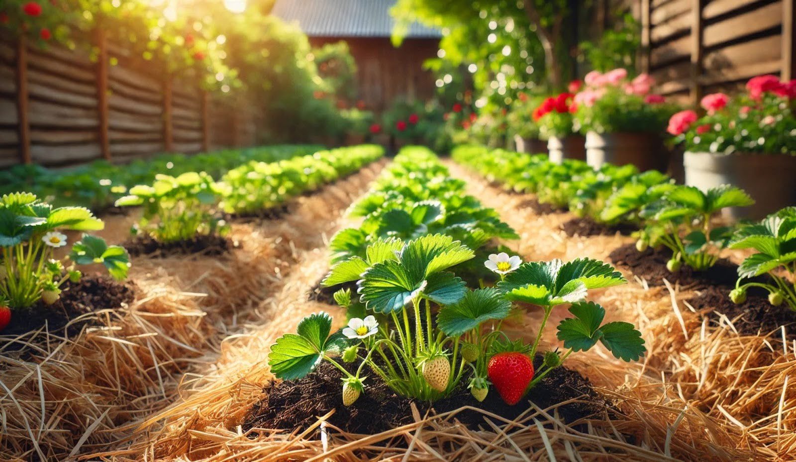 How far apart to plant strawberry plants