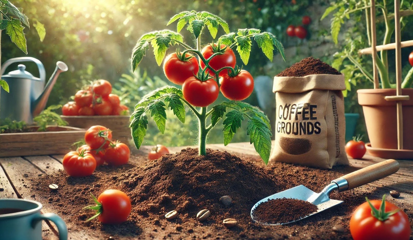 Is coffee ground good for tomato plants