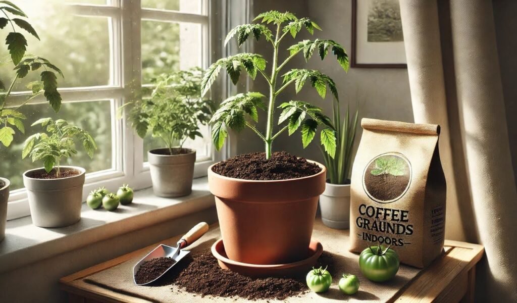 Using Coffee Grounds for Indoor Tomato Plants