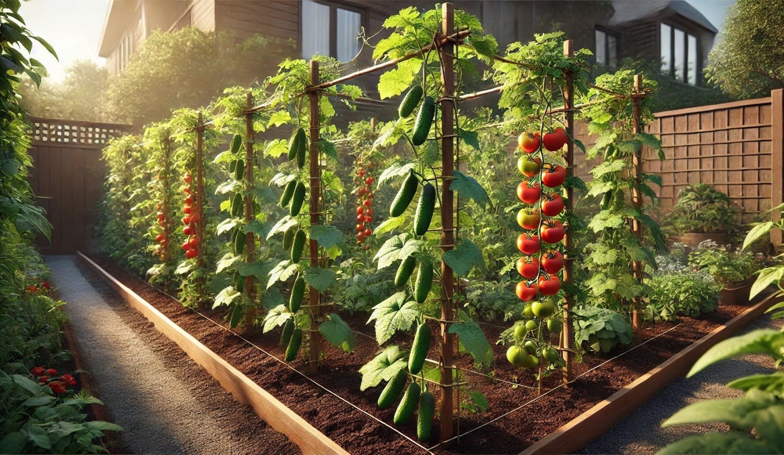 Can cucumbers and tomatoes be planted together