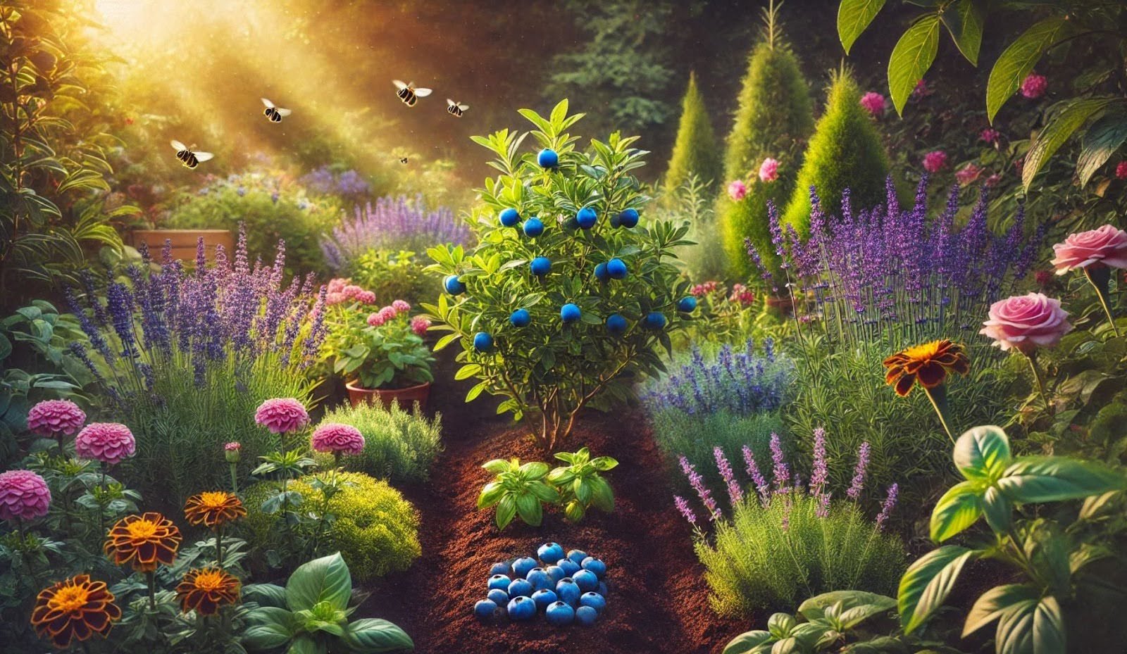 companion plants for blueberry