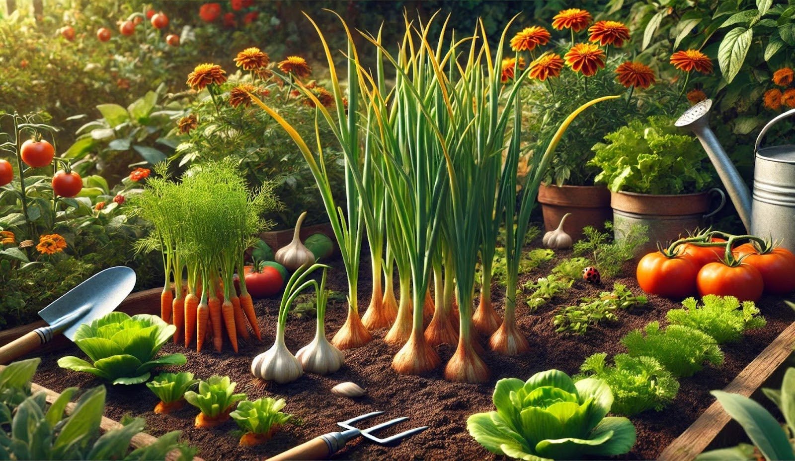 companion plants for garlic