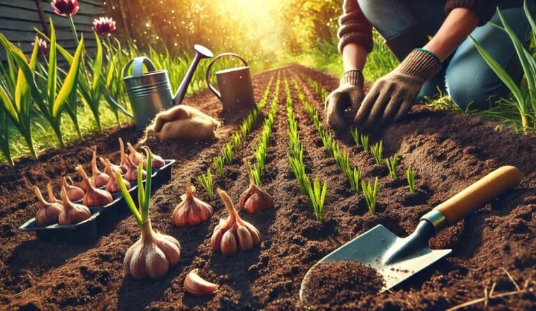 Garlic bulbs for fall planting