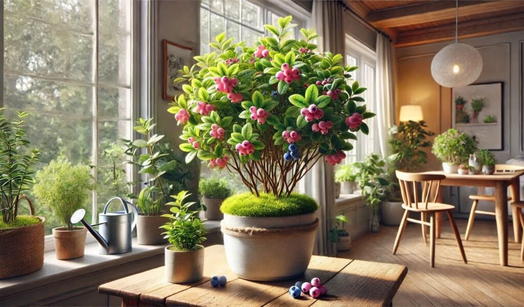 Growing Pink Lemonade Blueberry Plants Indoors