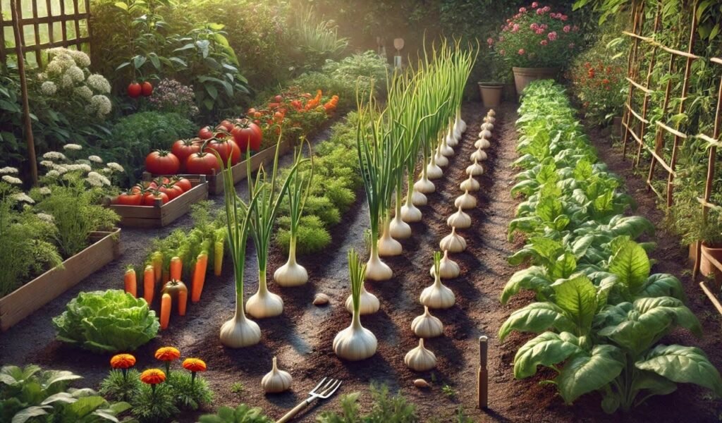 How to Companion Plant Garlic for the Best Results