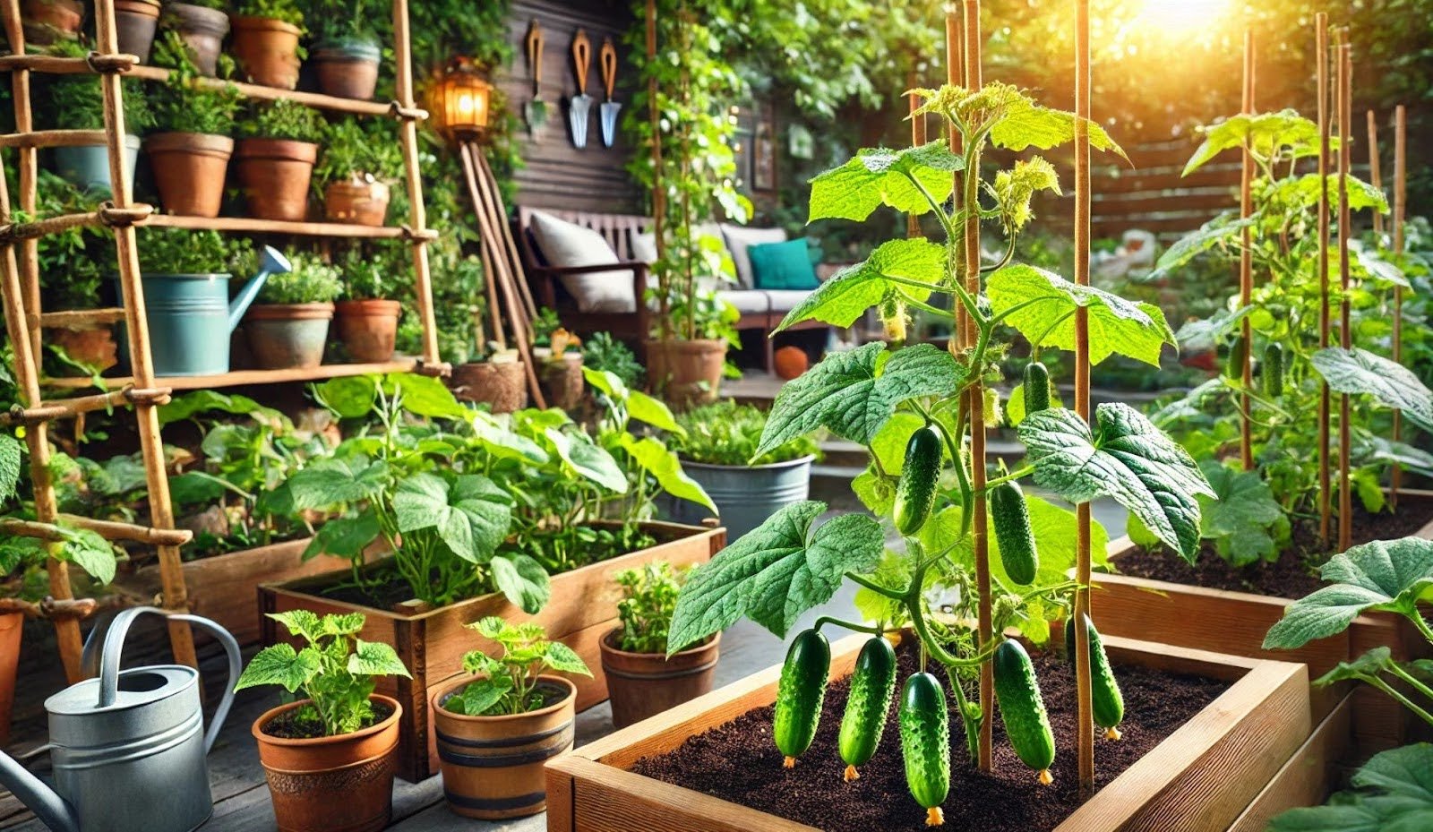 Mini cucumber plants
