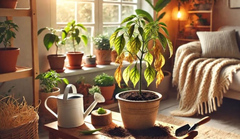 Overwintering pepper plants