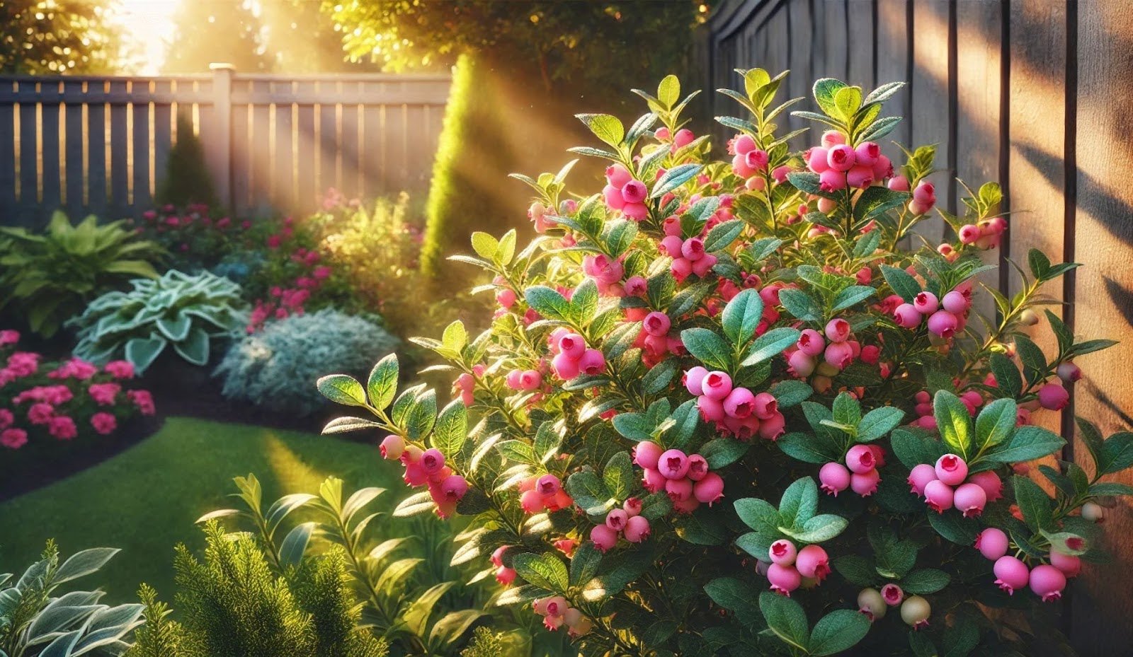 Pink lemonade blueberry plant
