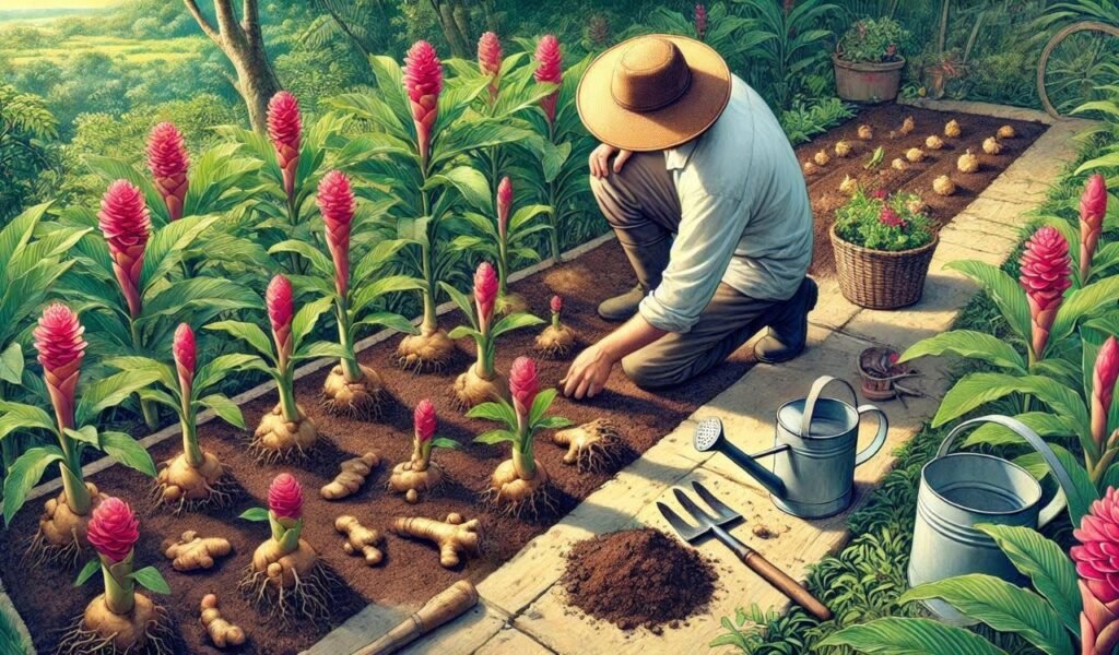 Propagating Flowering Ginger