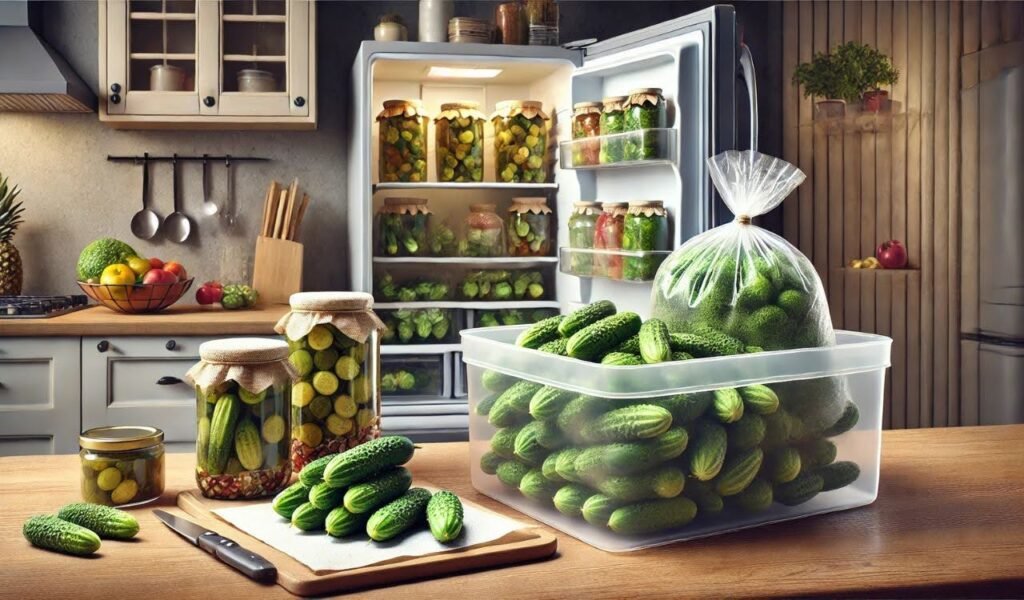 Storing Mini Cucumbers