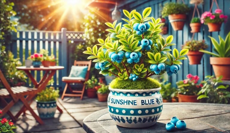 Sunshine blue blueberry plant