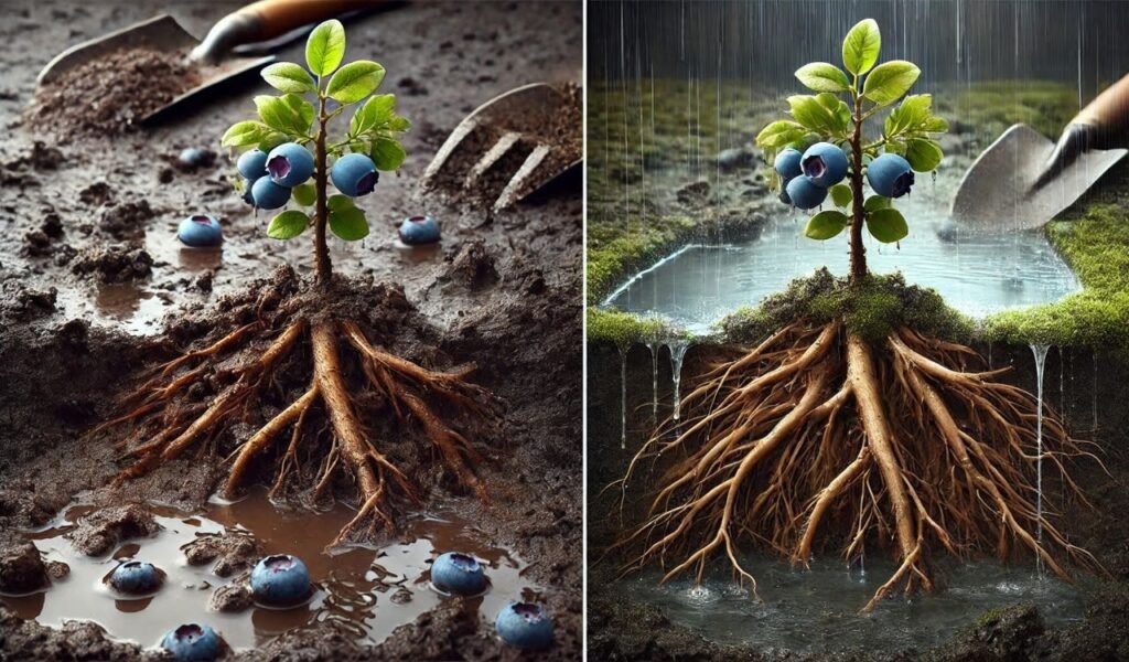 The Consequences of Poor Drainage on Blueberry Plants