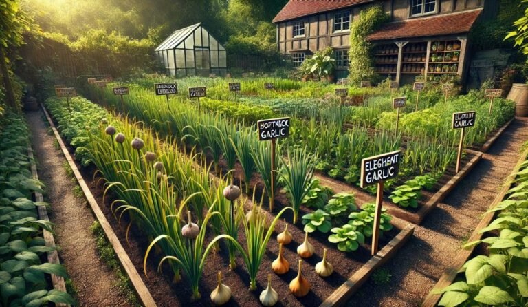 Types of garlic plants