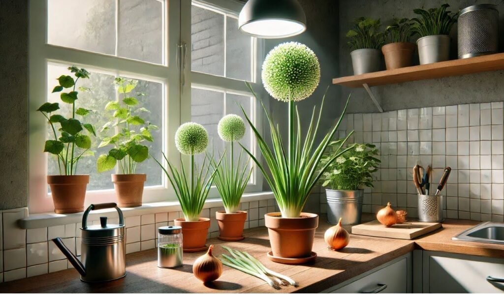 What About Indoor Onions—Why Are They Flowering