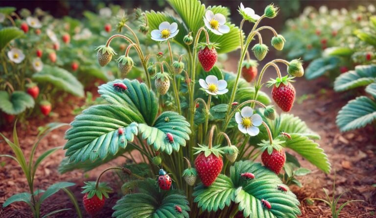 Bugs on strawberry plants