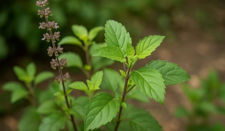 Holy basil plant