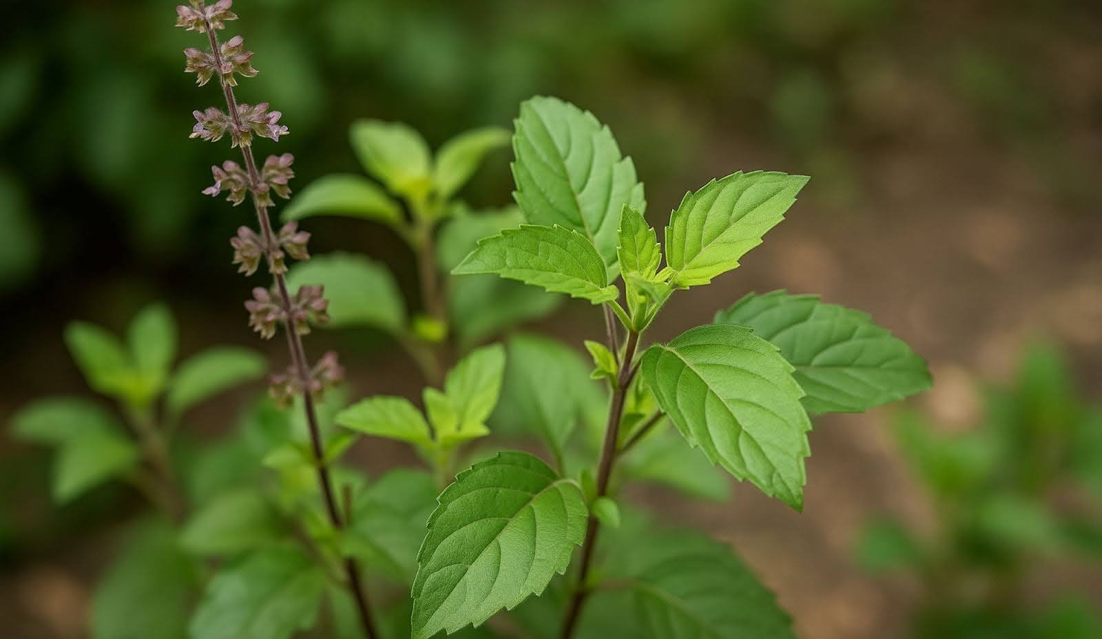 Holy basil plant