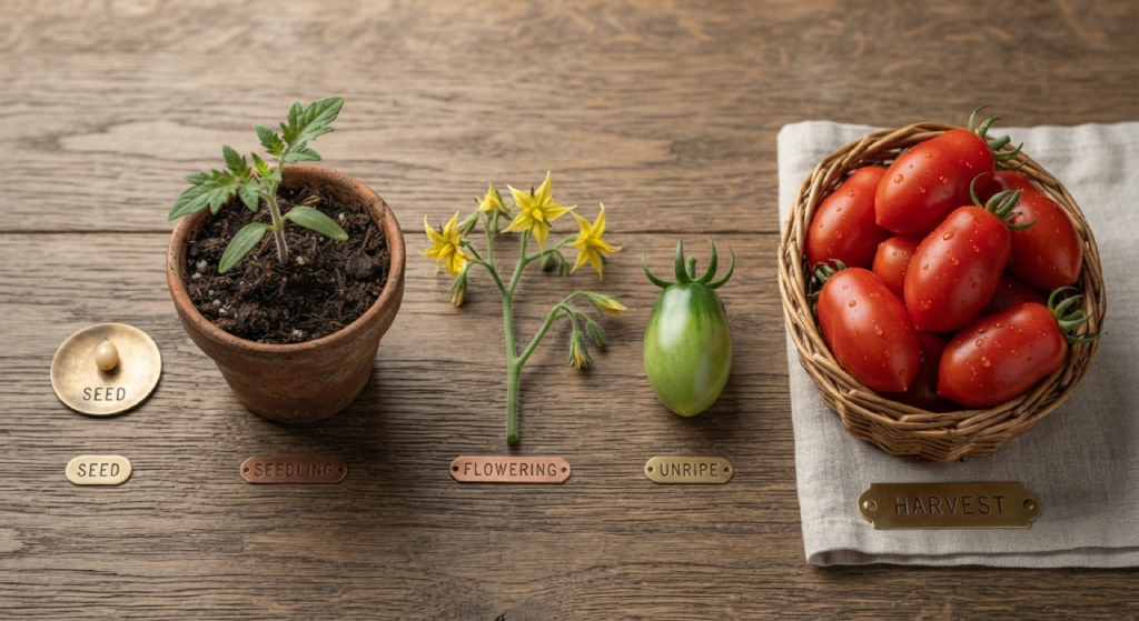 Roma Tomato Growing Stages: Seedling to Flowering to Harvest