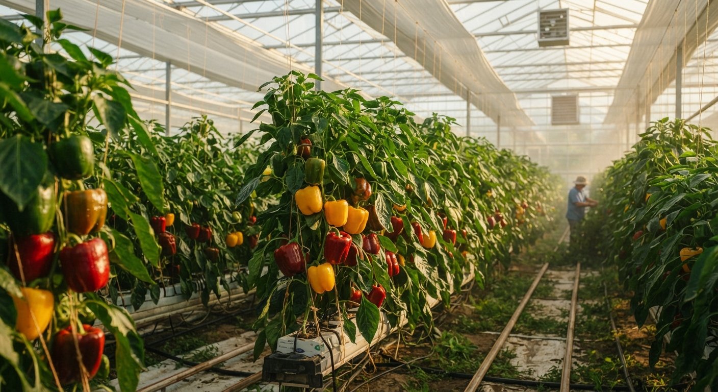 Greenhouse Peppers Growing Guide for Beginners and Gardeners