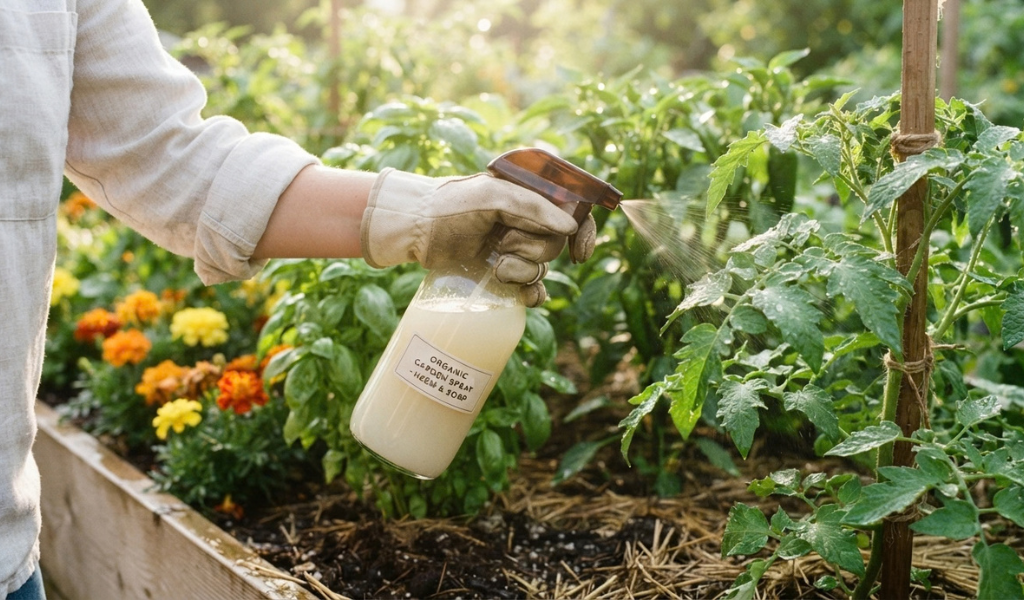 Natural Insect Repellent Spray for Vegetables: Simple Garden Pest Control