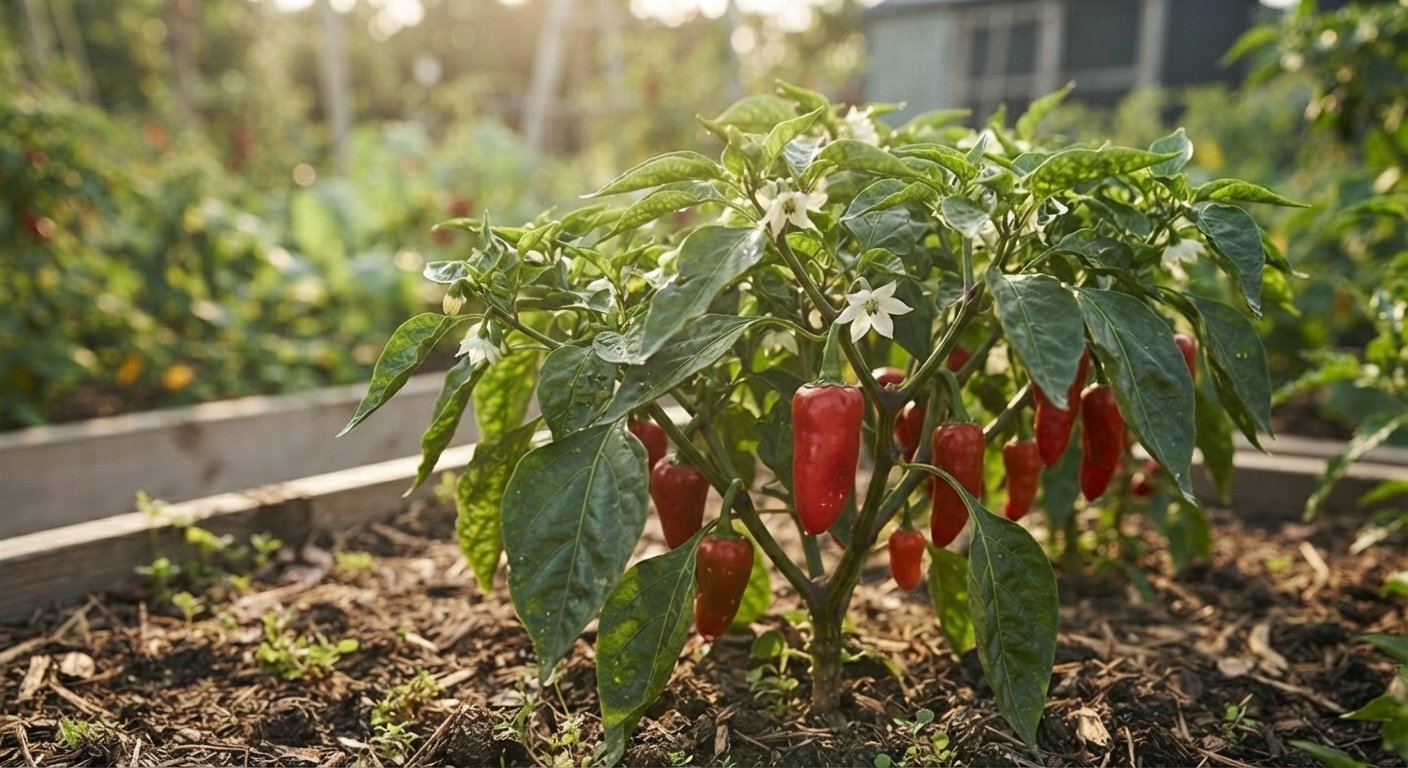 Pepper Plant Anatomy Explained: Roots, Leaves, Red Pepper Fruit, Flowers, and Fruit
